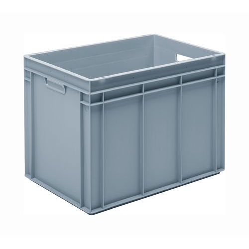 UTZ - Bac RAKO Gris 90L - 600x400x425mm - Gerbable Norme Europe - Usage Alimentaire - Polypropylène