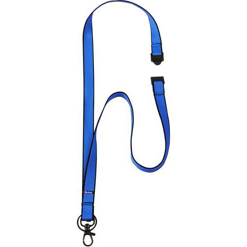 Lanières Corporate Avec Mousqueton: 15x460mm: Bleus