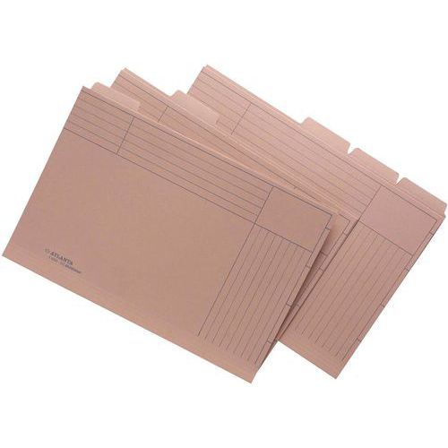 Chemise Sous-dossier Folio Avec Tab: Chamois