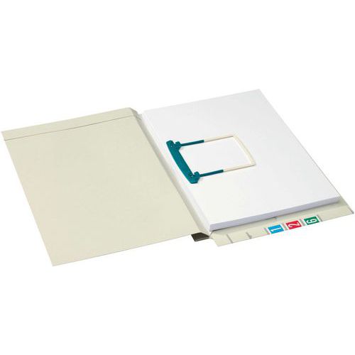 Dossier Clipex Latéral: Gris: Secolor