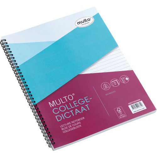 Bloc De Cours A4: Ligne: 80 Feuilles: 80 Grs: 23 Trous