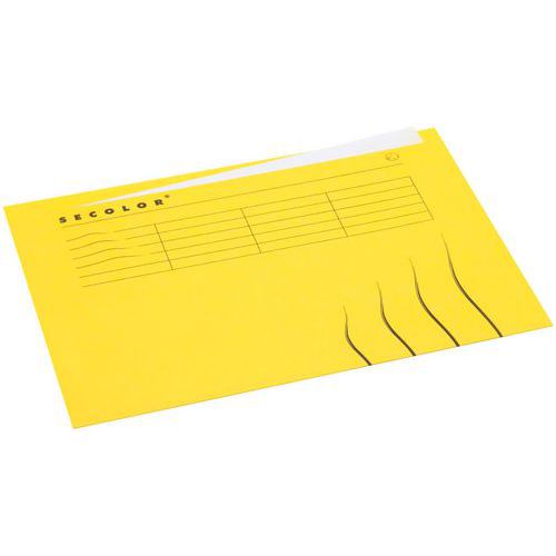 Dossier Chemise A4 Onglet: Jaune: Secolor