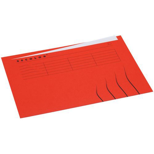 Dossier Chemise A4 Onglet: Rouge: Secolor
