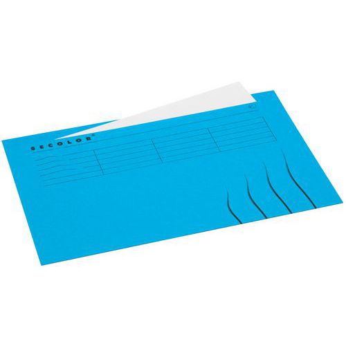 Dossier Chemise Folio Onglet: Bleu: Secolor