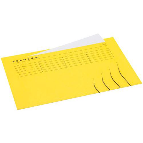 Dossier Chemise Folio Onglet: Jaune: Secolor