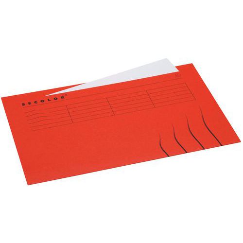 Dossier Chemise Folio Onglet: Rouge: Secolor