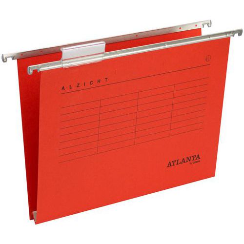 Dossier Suspendu Folio: 30 Mm Fond U: Rouge: Alzicht