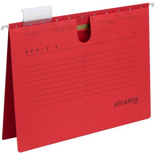 Dossier Suspendu à Reliure Fastener A4: Rouge: Serie E