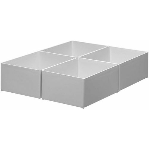 Djois Made By Tarifold - Tiroir de bureau en polystyrène gris - 168x122x70mm - Organisateur pratique et recyclable