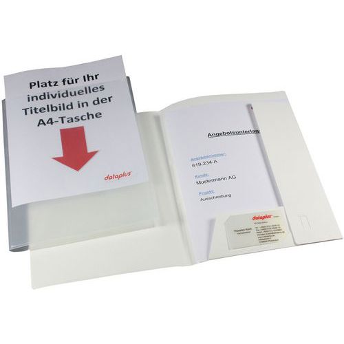 Dossier Offre A4 Avec Insérer: Blanc