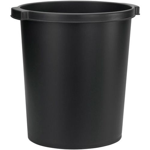 Corbeille à Papier: 15 Litres: Noir: Re-solution