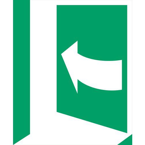 Panneau Picto Pousser Du Côté Gauche Pour Ouvrir 300x300