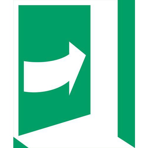 Panneau Picto Pousser Du Côté Droit Pour Ouvrir 200x200