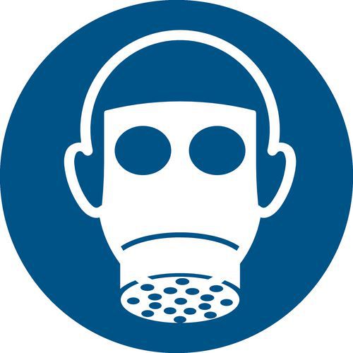Panneau Picto Protection Respiratoire Obligatoire Ã˜ 300