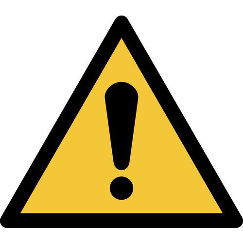 Panneau Pictogramme Avertissement Général 100x133 Mm