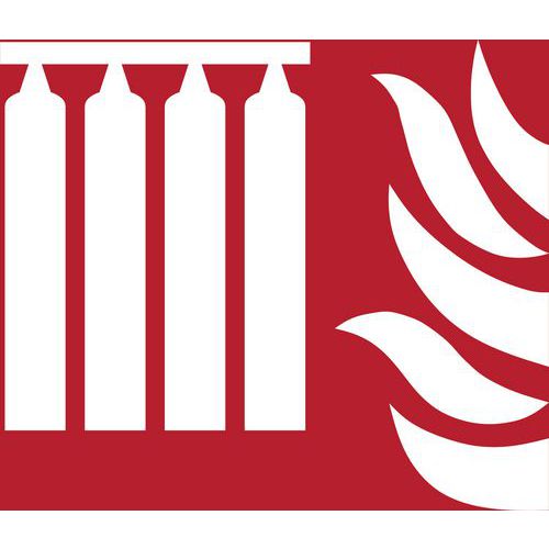 Panneau Pictogramme Batterie Extincteurs 200x200 Mm