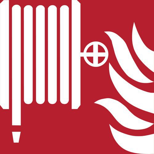 Panneau Pictogramme Lance D'incendie 200x200 Mm