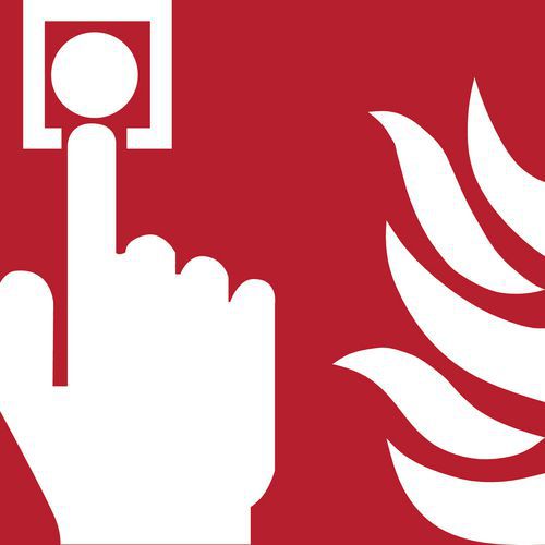 Panneau Pictogramme Détecteur D'incendie 150x150 Mm