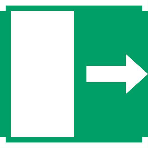 Panneau Pictogramme Porte Coulissante Vers La Droite 200x200