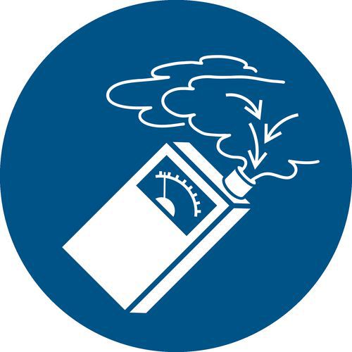 Panneau Utilisation D'un Mètre à Gaz Obligatoire Ã˜ 300