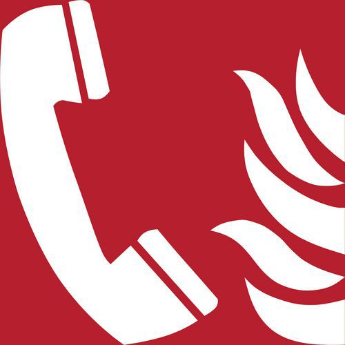 Panneau Pictogramme Téléphone De Secours 150x150 Mm