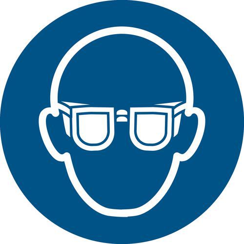 Panneau Pictogramme Protection Des Yeux Obligatoire Ã˜ 200