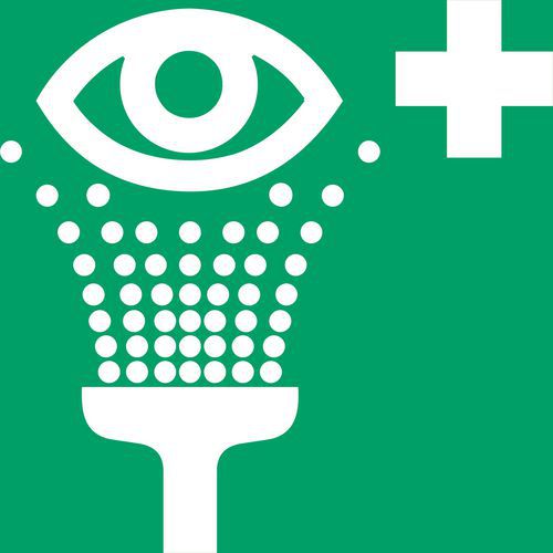 Panneau Pictogramme Douche Oculaire 150x150 Mm