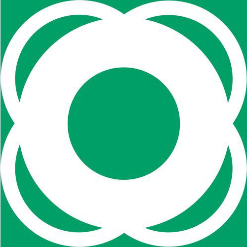 Panneau Pictogramme Bouée De Sauvetage 200x200 Mm