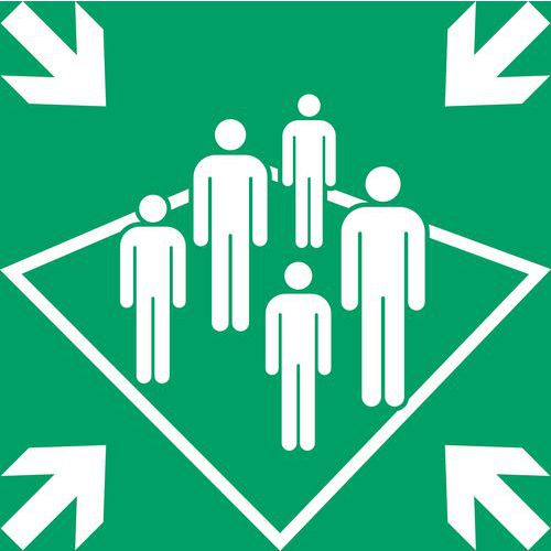 Panneau Picto Lieu De Rassemblement Sur Un Navire 200x200