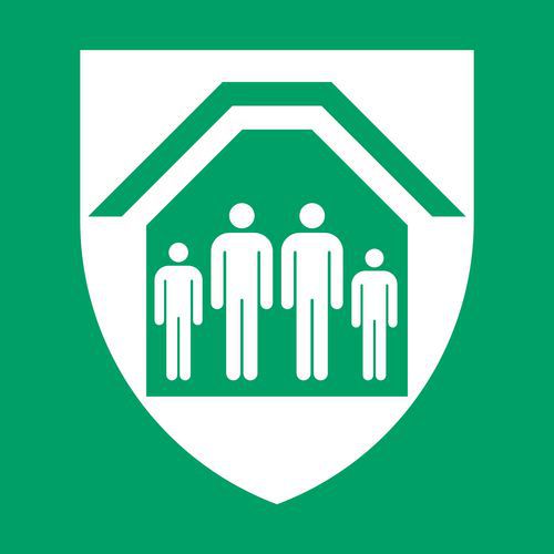 Panneau Pictogramme Abri D'urgence 200x200 Mm