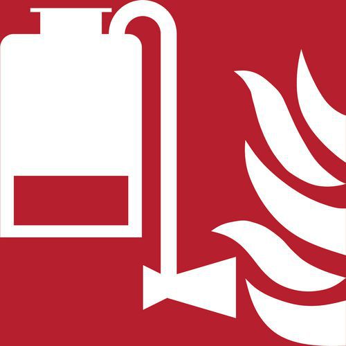 Panneau Pictogramme Extincteur à Mousse 150x150 Mm