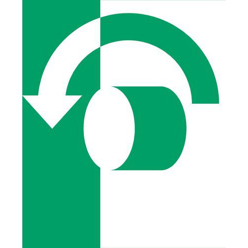 Panneau Pictogramme Ouvrir Dans Le Sens Antihoraire 150x150