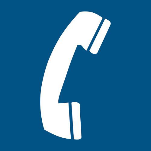 Panneau D'information - Téléphone 150x150 Mm