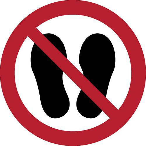 Panneau Pictogramme Interdiction Dentrer Ã˜ 100 Mm