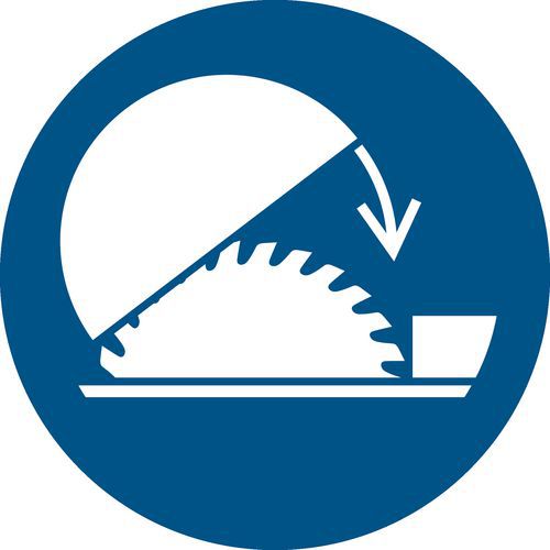 Panneau Fermeture De La Lame De Scie Obligatoire Ã˜ 100