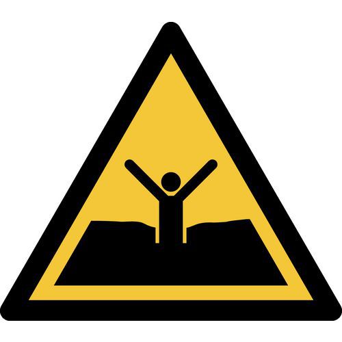 Panneau Pictogramme Sables Mouvants Ou Boue 300x264 Mm