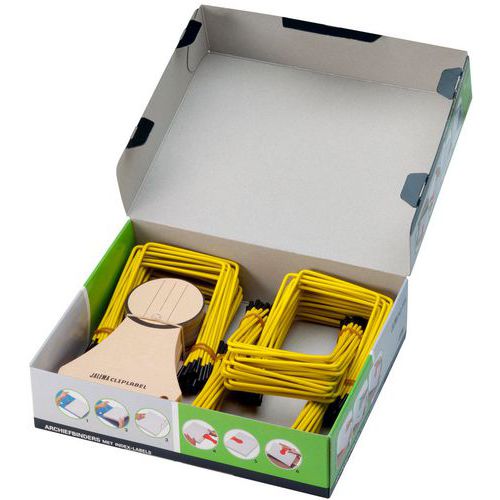 Relieur Pli-fix: Jaune 90 Mm