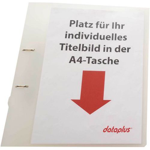 Classeur A4 Person.+pochette: Pp: 2-ann. 32/25mm Transparent