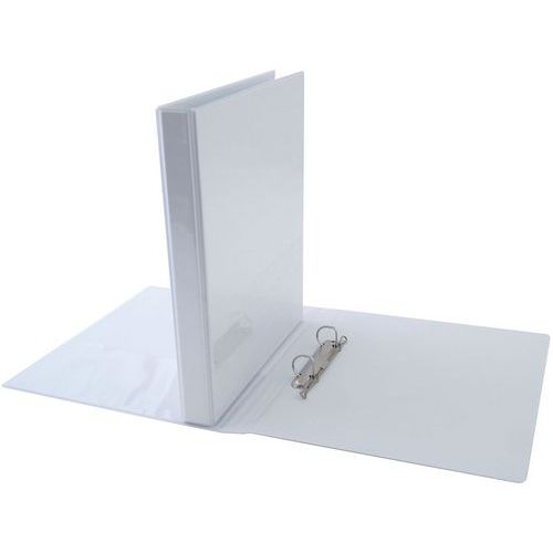 Classeur A4: Pvc: 2 Anneaux: 35/20 Mm: Blanc