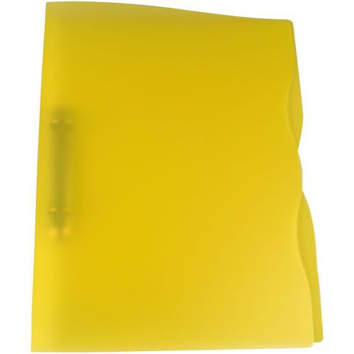 Reliure à 2 Anneaux Trend A5: Pp: 25/15: Jaune Transparent