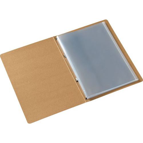 Dossier De Présenter Avec 8 Pochettes: Marron:kraft