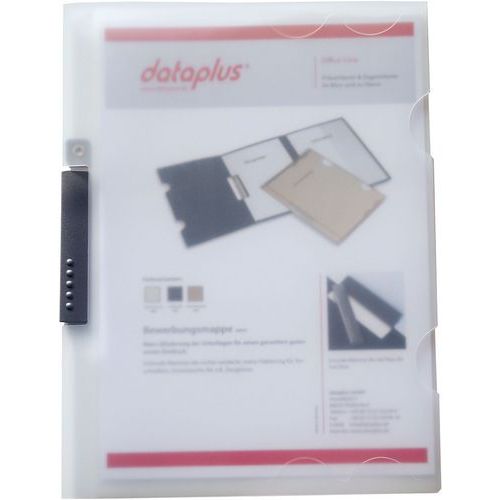 Dossier Sollicitation Avec Clip Serrage Argenté A4 L: Transp