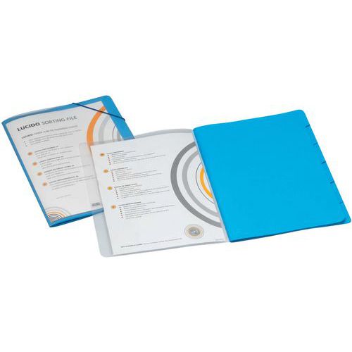 Dossier De Tri: 6 Compartiments: Bleu: Jalema