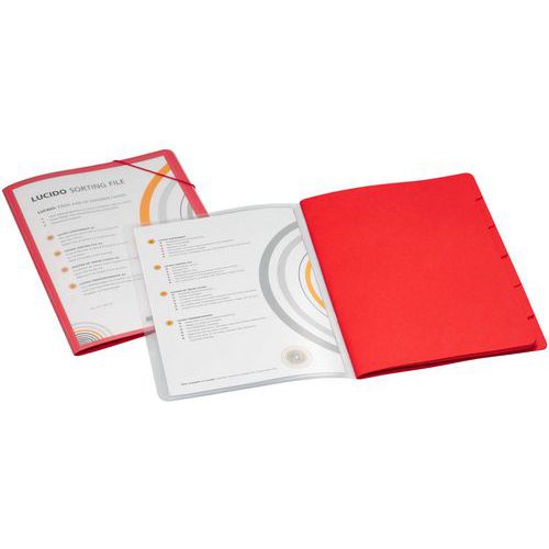 Dossier De Tri: 6 Compartiments: Rouge: Jalema