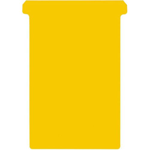 Cartes T: Format 4: 172x107/123mm: Jaune: Planning