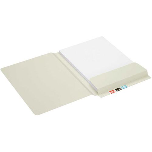 Dossier Chemise Avec Tab Et Rabat: Gris: Secolor