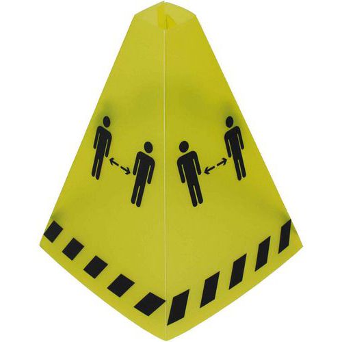 Pylône D'avertissement Pp: Garder La Distance: Jaune-transp.