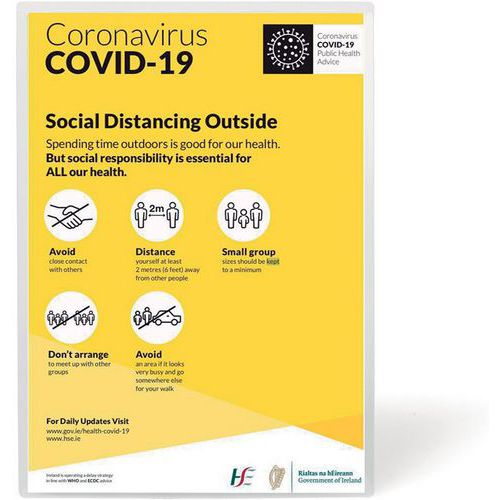 Pochettes D'affichage A4 220x305 Auto-adhésiv Petit Côté