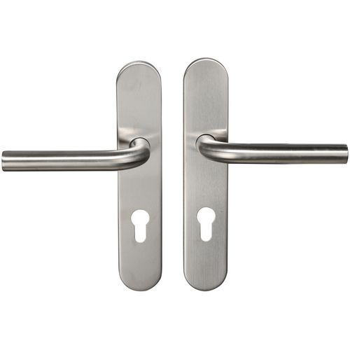 Poignées De Porte Inox Sur Plaque Tempo Pop