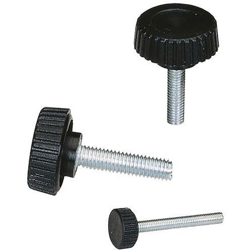 Boutet - Bouton AV Polyamide Ø28mm - Tige Acier M6x15mm - Durable et Pratique